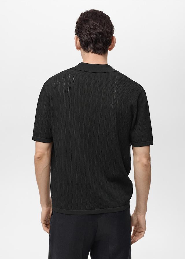 Mango Strickhemd mit Pointelle-Details Flash Sale