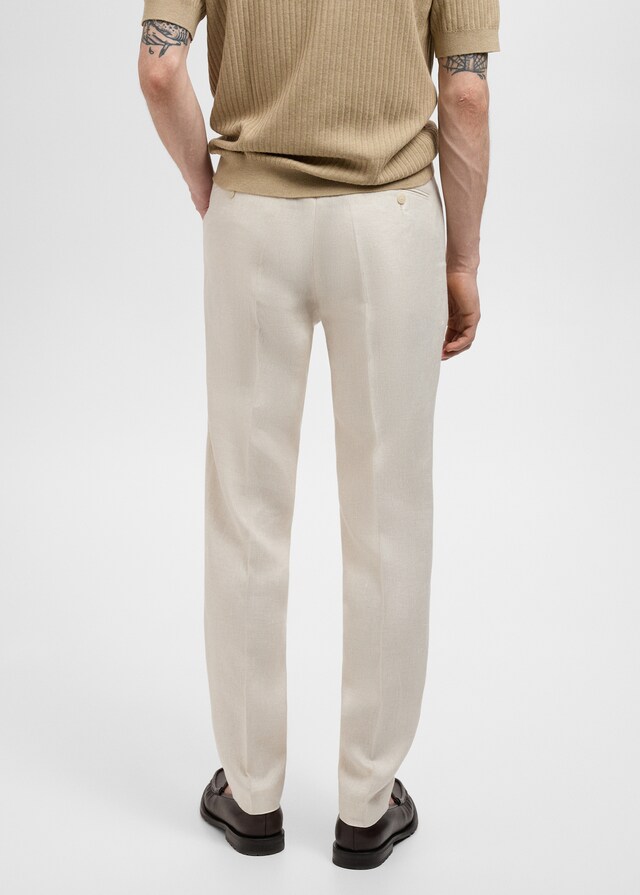 Mango Slim-Fit-Anzughose Amalfi aus 100 % Leinen Osterangebot