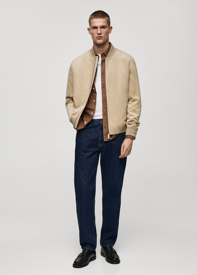 Mango Bomberjacke mit Wildleder-Effekt Vatertagsangebot