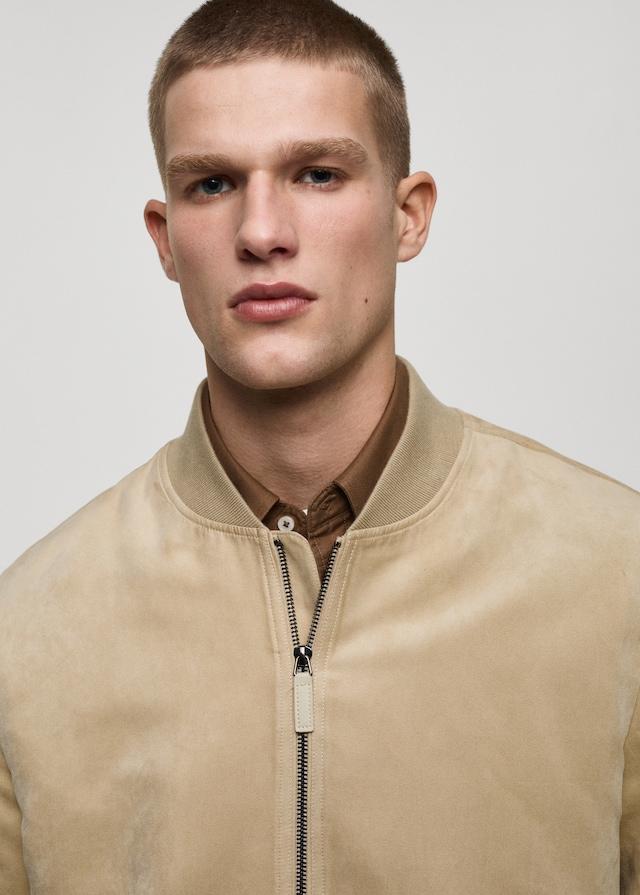 Mango Bomberjacke mit Wildleder-Effekt Vatertagsangebot