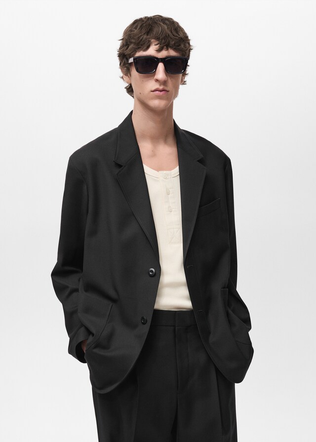 Mango Relaxed Fit-Anzugjacke Lagerräumung