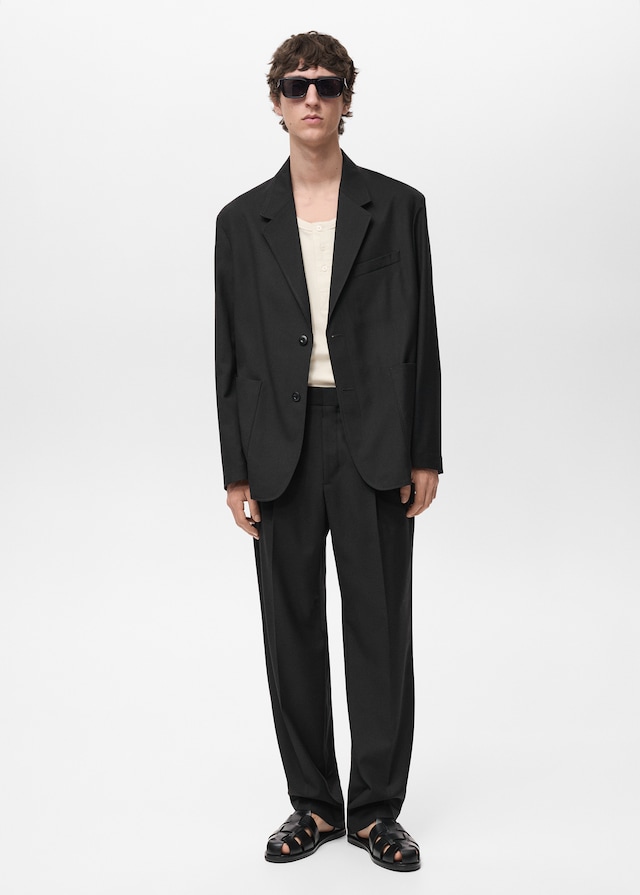 Mango Relaxed Fit-Anzugjacke Lagerräumung