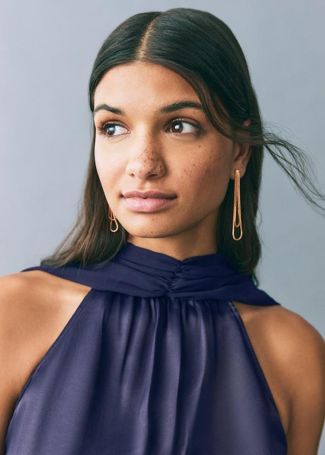 Mango Satiniertes Neckholderkleid Bestseller