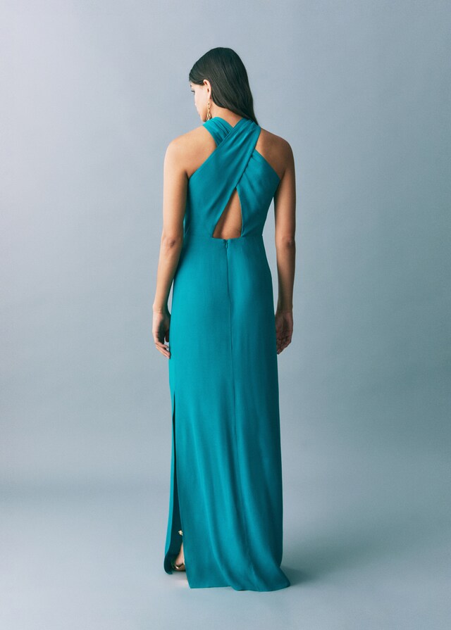 Mango Langes Neckholderkleid Kauf eins, bekomm eins gratis