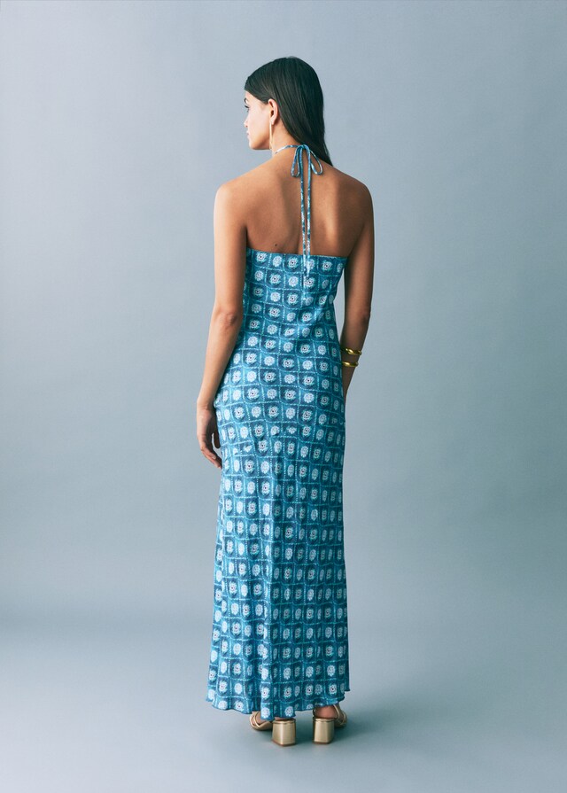 Mango Kleid mit Halfterkragen Sonderangebote