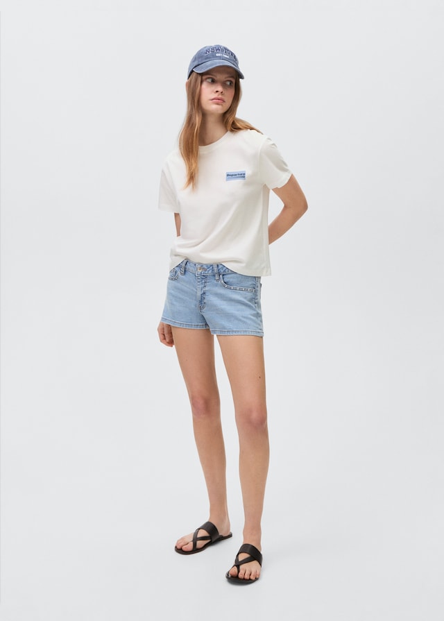 Mango Bedrucktes Baumwoll-T-Shirt Wochenangebot
