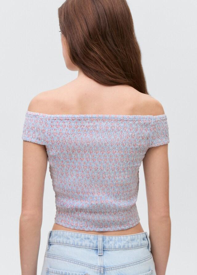 Mango Gemustertes Off-Shoulder Top JETZT KAUFEN