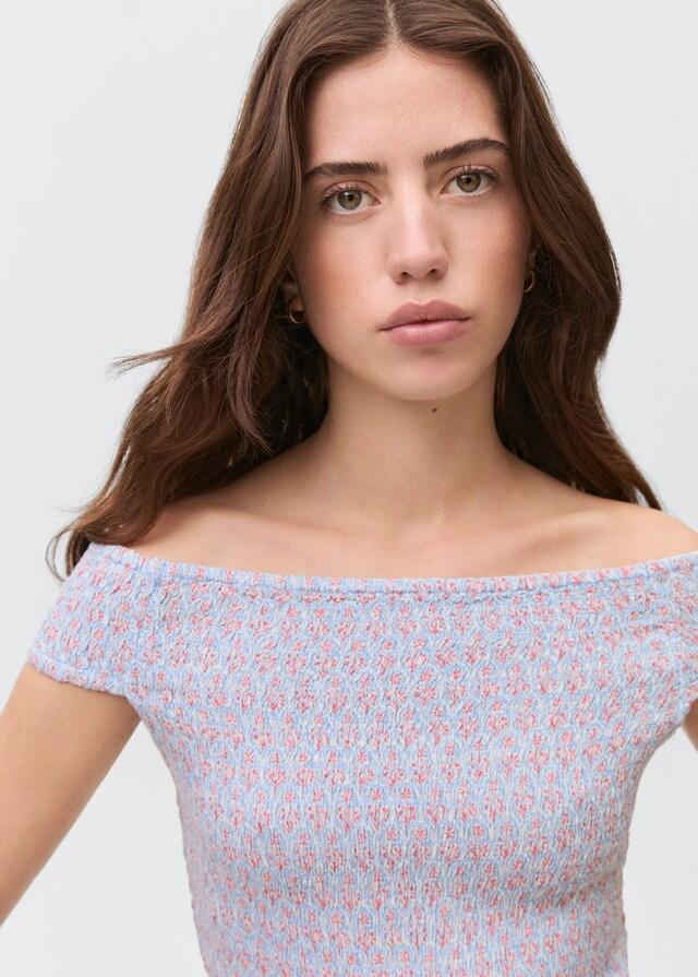 Mango Gemustertes Off-Shoulder Top JETZT KAUFEN