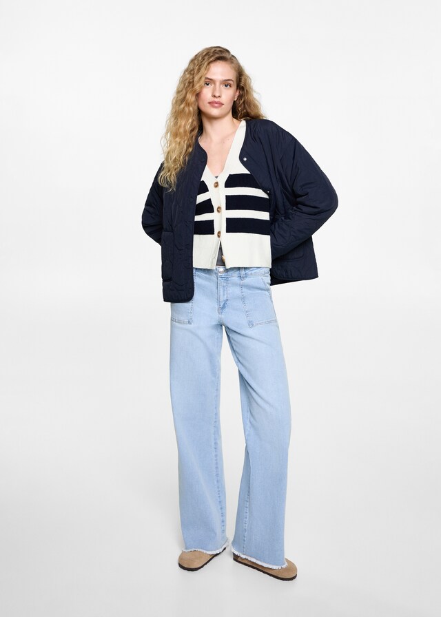 Mango Strickcardigan mit Streifenmuster Nur für heute