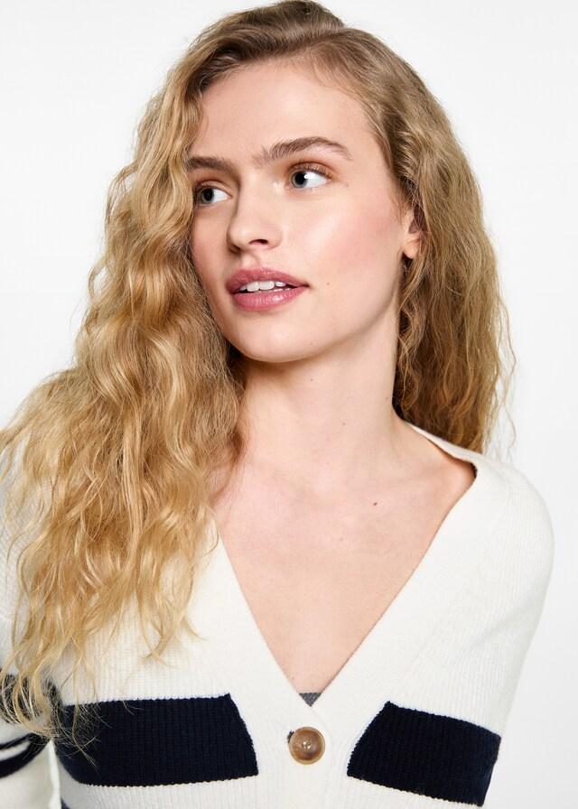 Mango Strickcardigan mit Streifenmuster Nur für heute