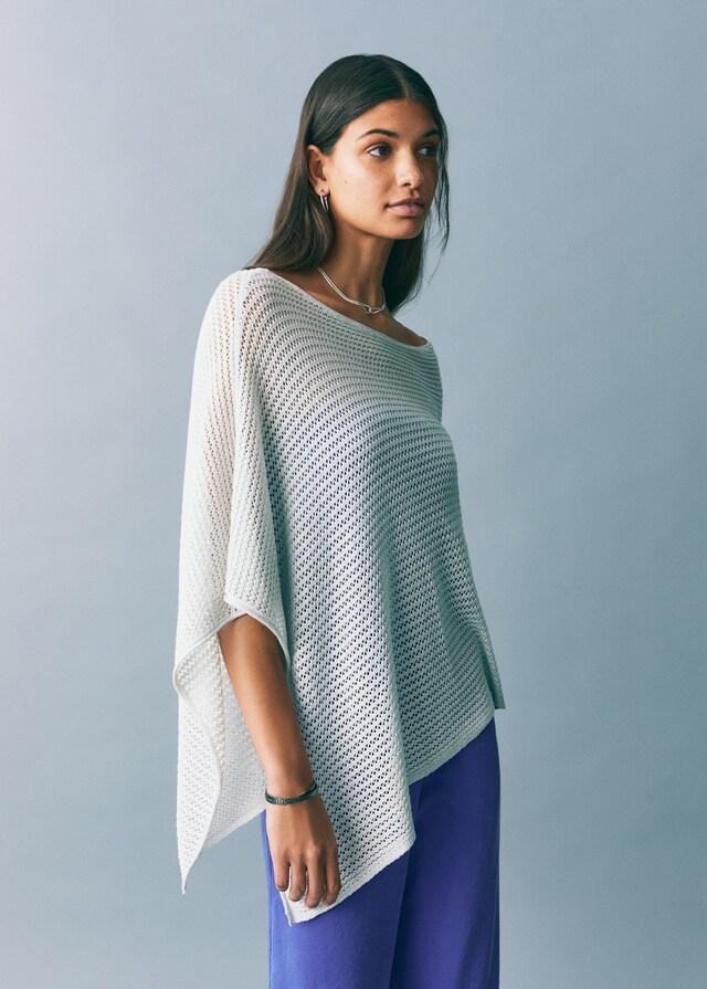 Mango Strick-Cape Sonderangebot der Fabrik