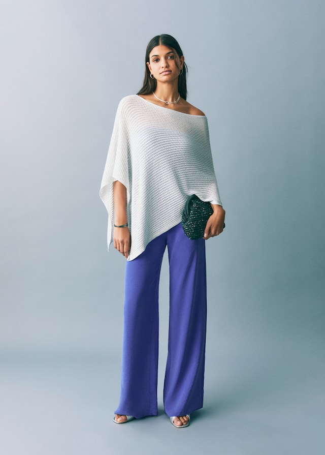 Mango Strick-Cape Sonderangebot der Fabrik
