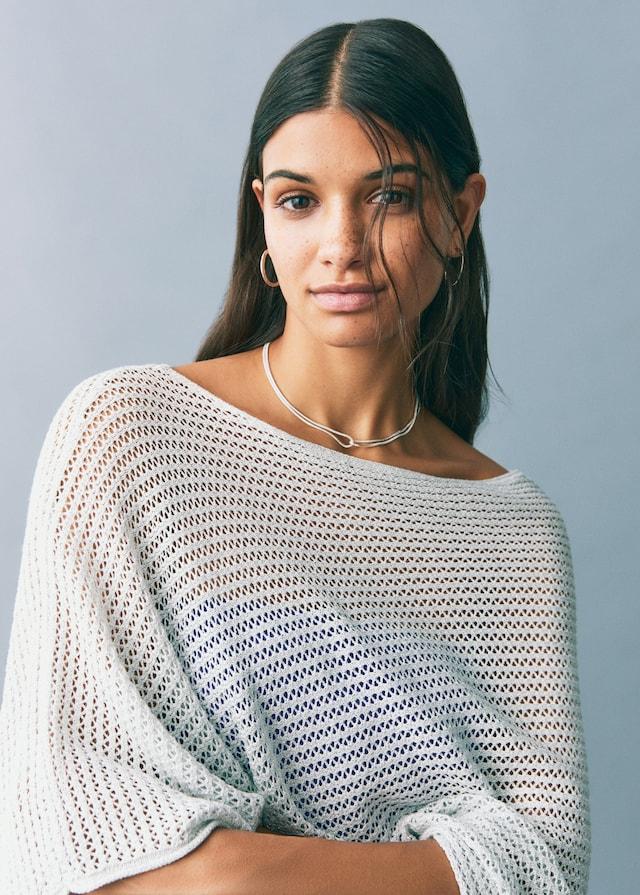 Mango Strick-Cape Sonderangebot der Fabrik
