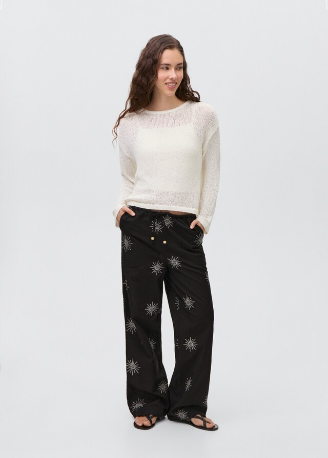 Mango Texturierter Strickpullover Super Rabatt