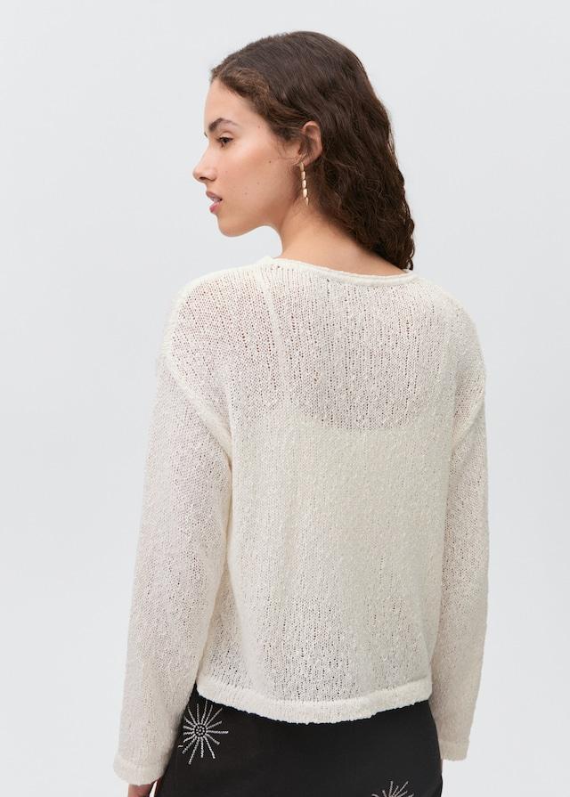 Mango Texturierter Strickpullover Super Rabatt