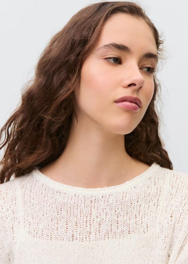 Mango Texturierter Strickpullover Super Rabatt