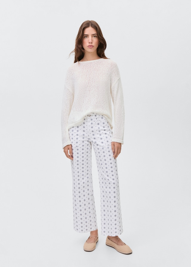 Mango Gerade gemusterte Jeans Hotsell