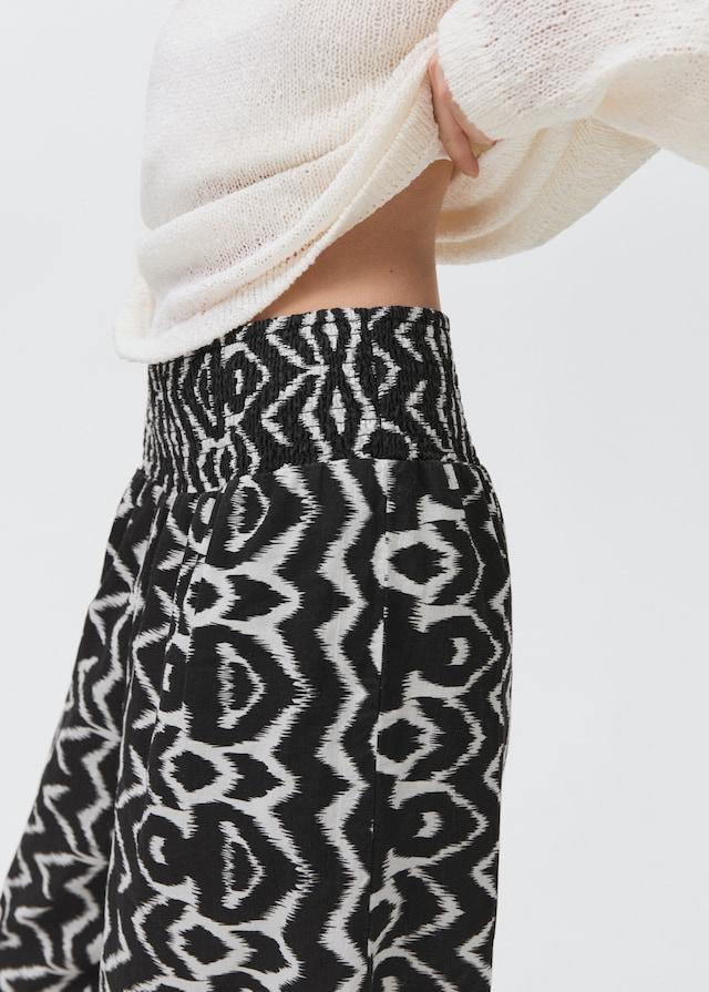 Mango Gerade Printhose im Angebot