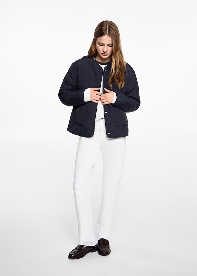 Mango Steppjacke mit Taschen Günstiger Verkauf
