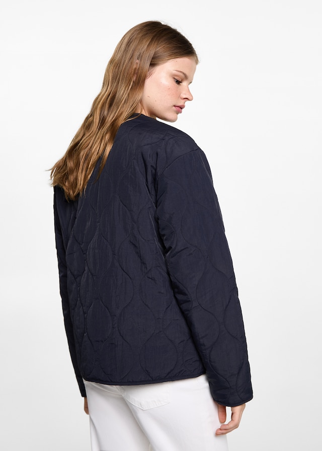Mango Steppjacke mit Taschen Günstiger Verkauf