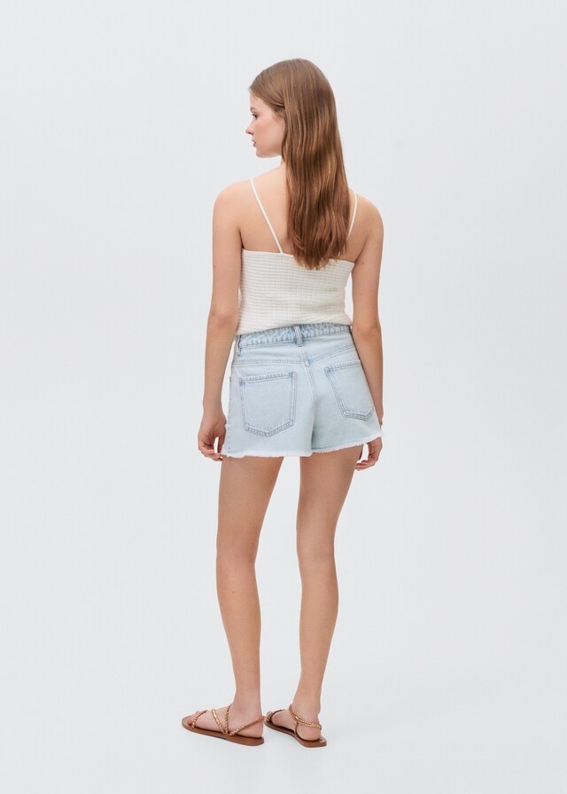 Mango Jeansshorts mit Zierrissen Großer Ausverkauf