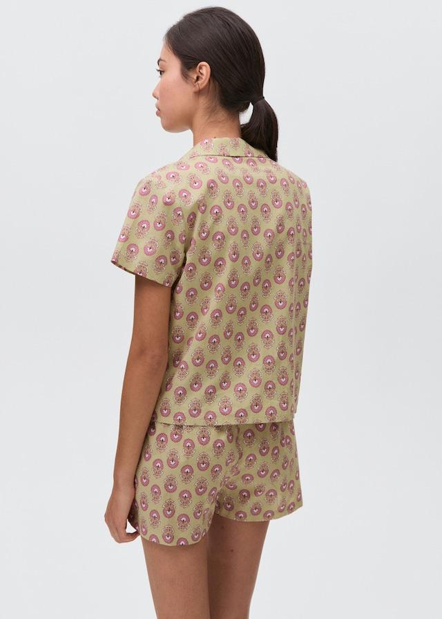 Mango Pyjama-Pack aus gemusterter Baumwolle Online Outlet