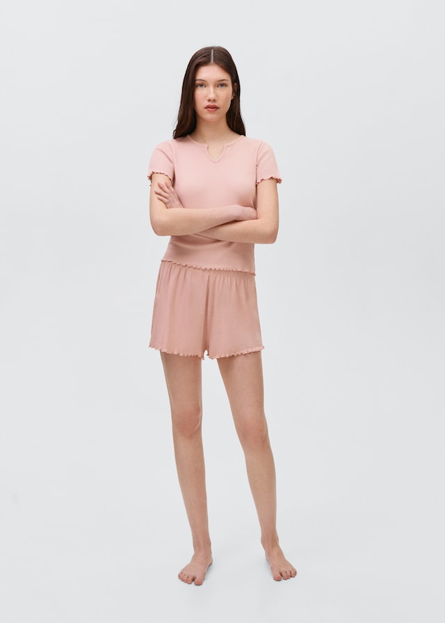 Mango Pack Kurzer Baumwoll-Pyjama Exklusive Angebote