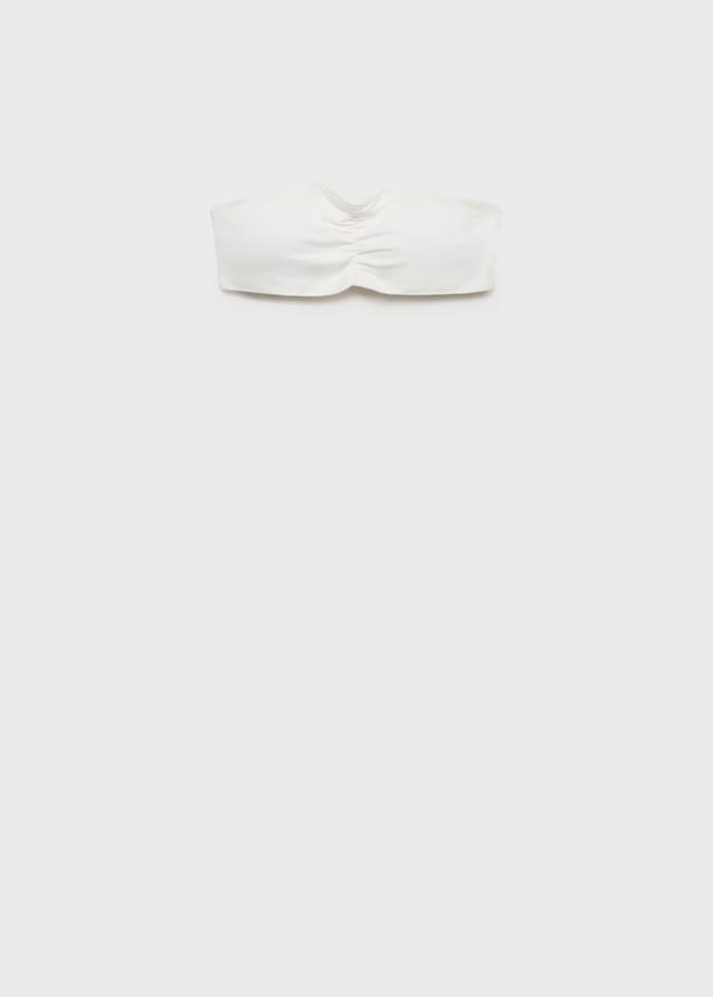 Mango Gerafftes Bandeau-Top Saisonale Angebote