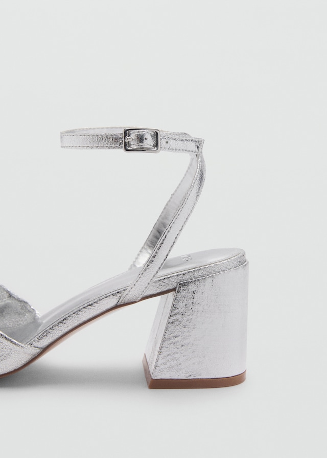 Mango Sandale mit Metallic-Schleifendetail VIP-Rabatte
