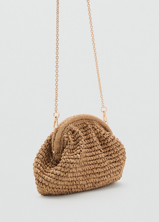 Mango Clutch-Tasche aus Naturfaser