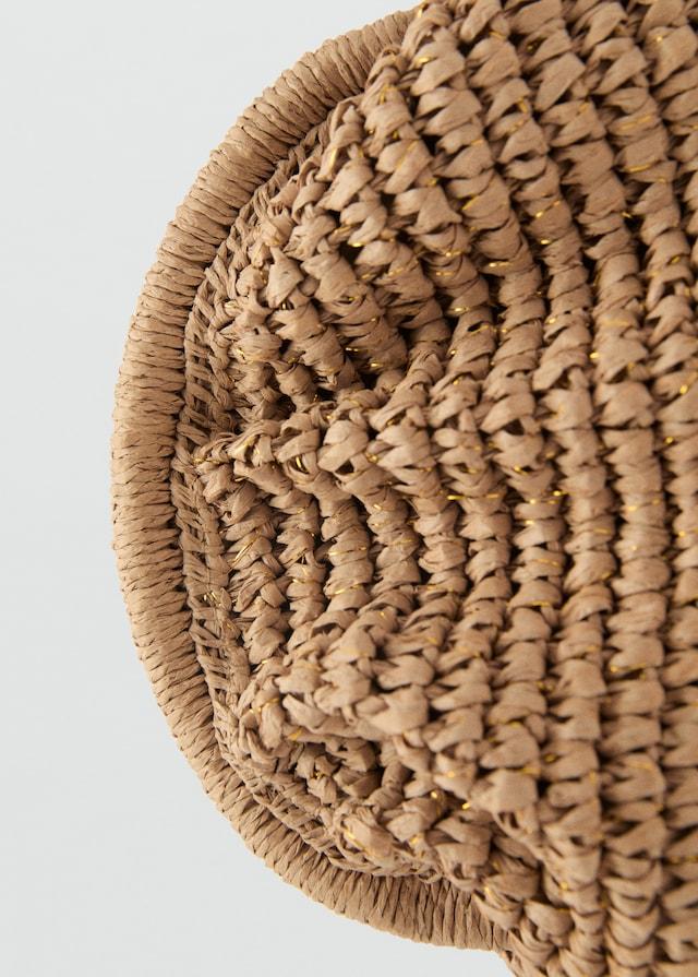 Mango Clutch-Tasche aus Naturfaser Neueste Stile