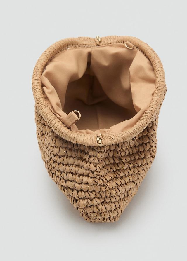 Mango Clutch-Tasche aus Naturfaser Neueste Stile