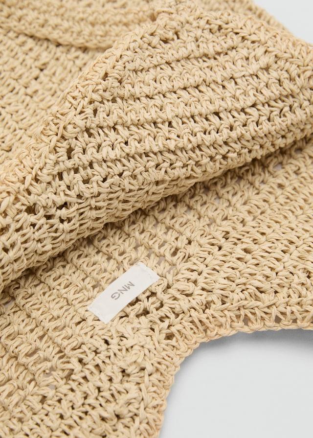 Mango Bucket Bag aus Naturfaser Letzter Tag
