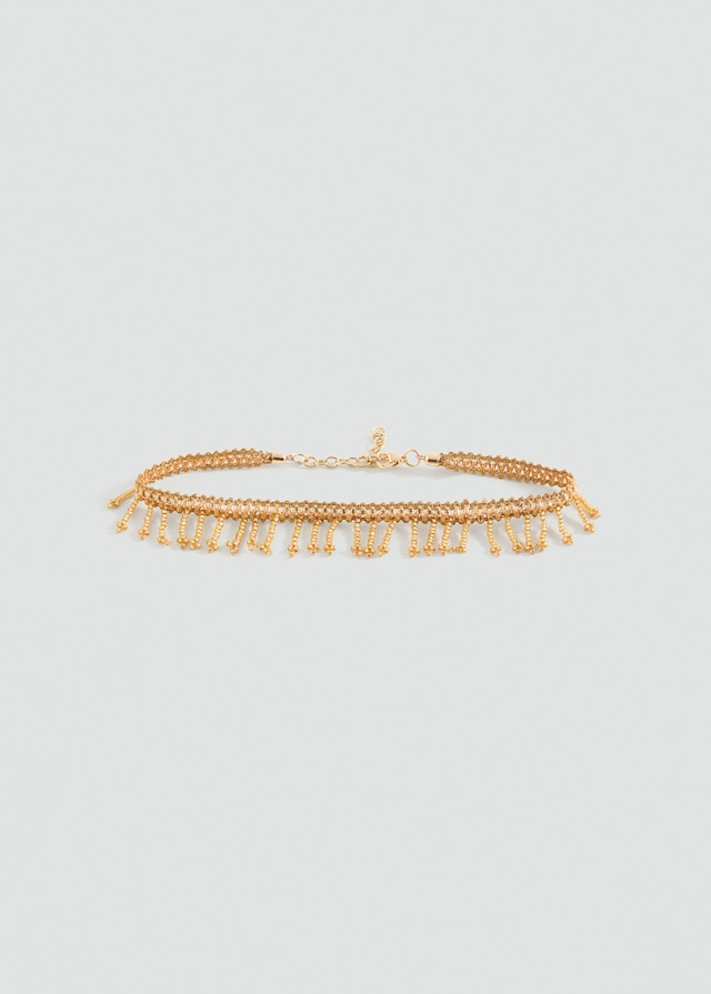 Mango Kristall-Chokerkette Im Verkauf