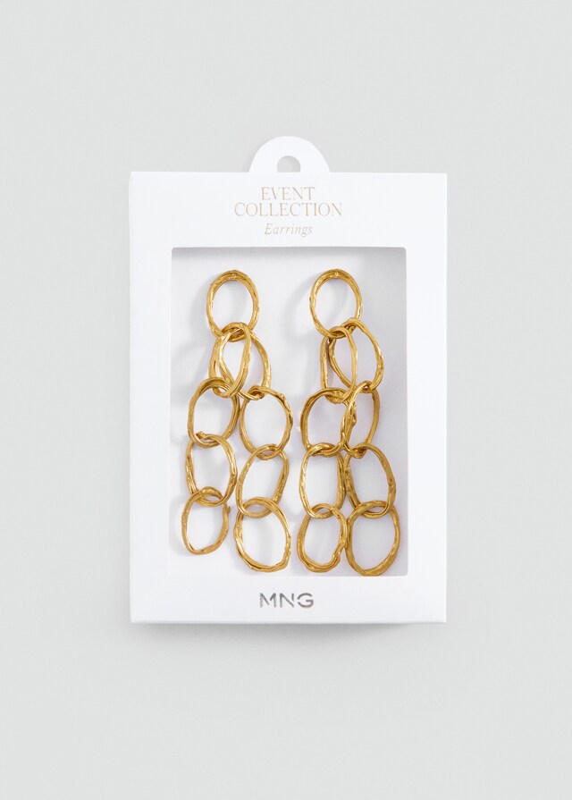 Mango Ohrhänger mit verschlungenen Ringen Rabatte dieses Monats