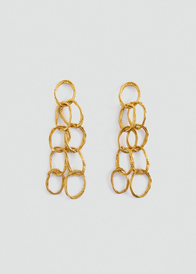 Mango Ohrhänger mit verschlungenen Ringen Rabatte dieses Monats