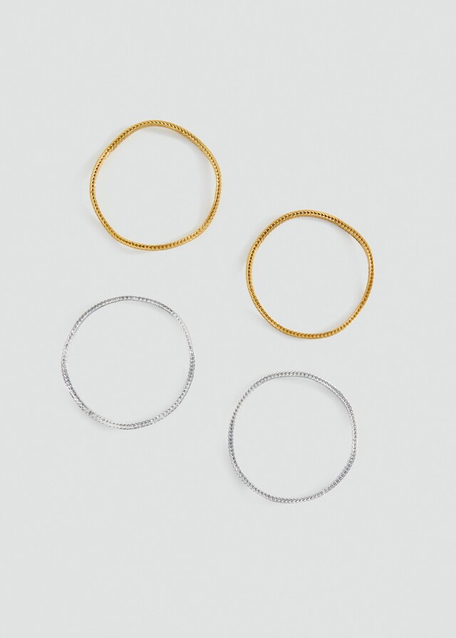 Mango Set mit Metallarmreifen Online