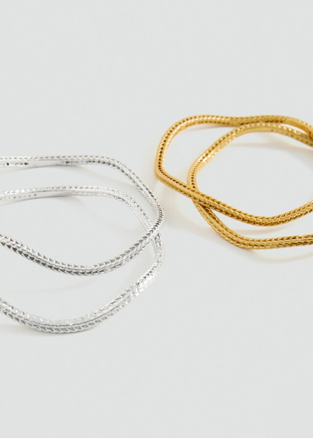 Mango Set mit Metallarmreifen Online