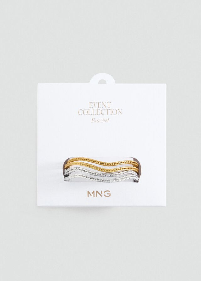 Mango Set mit Metallarmreifen Online