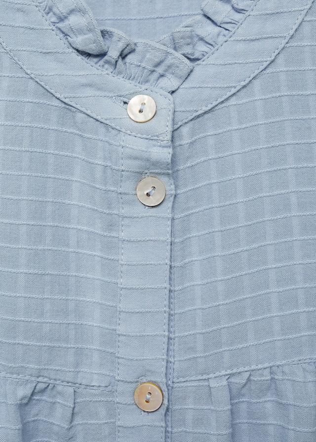 Mango Texturierte Karo-Bluse Exklusivangebot
