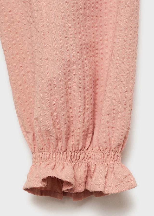 Mango Texturierte Baumwollbluse Preisnachlass