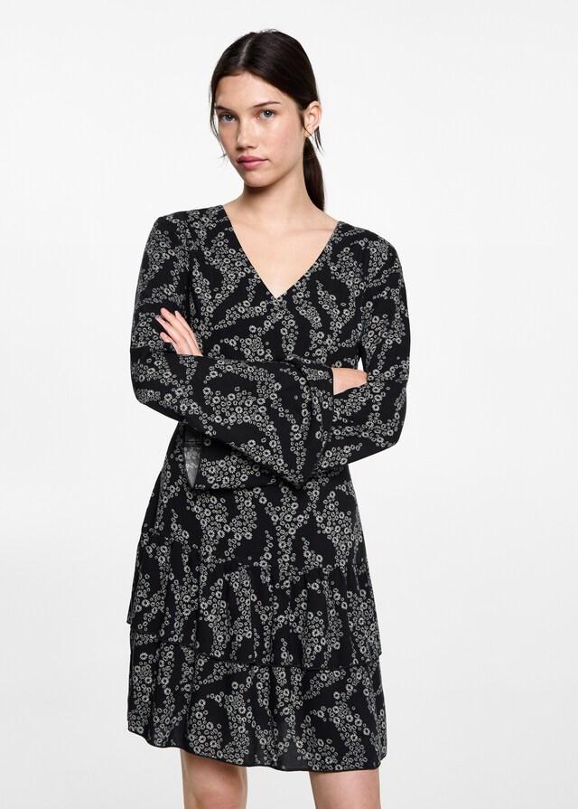 Mango Kleid mit Blumendruck Cyber Monday