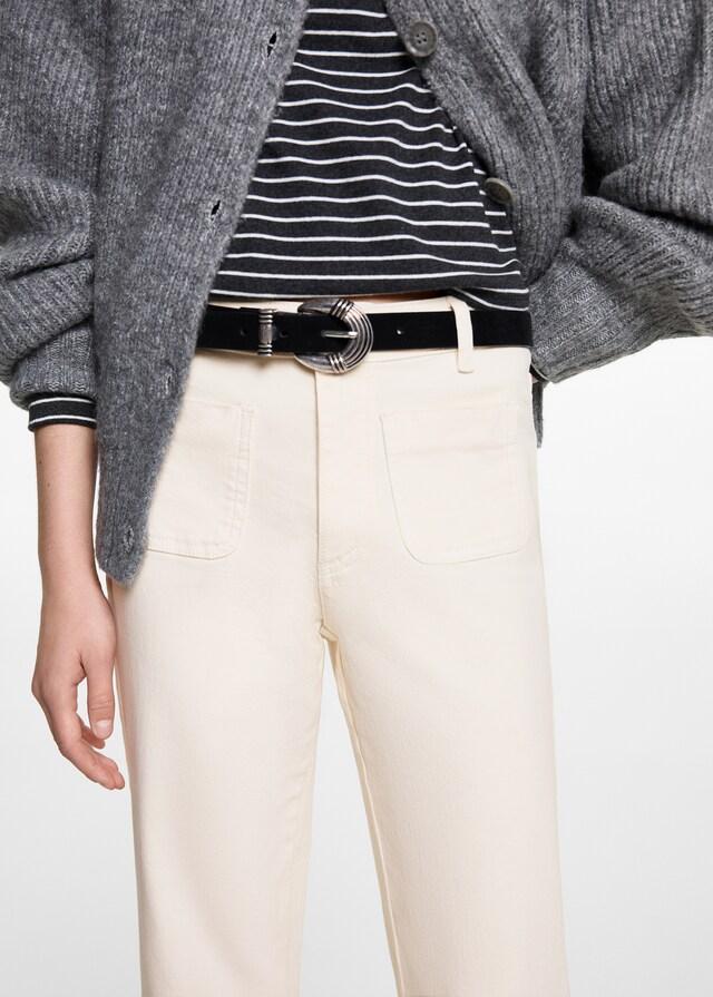 Mango Flared Jeans mit Taschen Vatertagsangebot