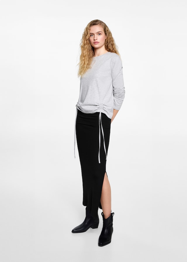 Mango Langer Strickrock Riesige Ersparnisse