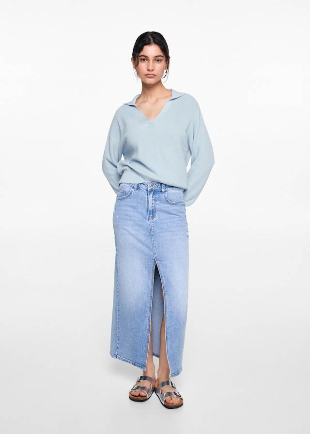 Mango Pullover mit Polo-Kragen Bis zu 50% Rabatt
