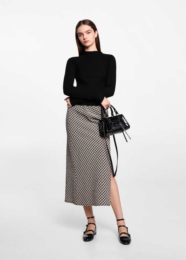 Mango Ripp-Pullover mit Rollkragen Bis zu 65% Rabatt