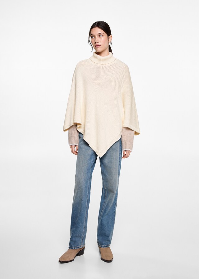 Mango Strickponcho Nur für heute
