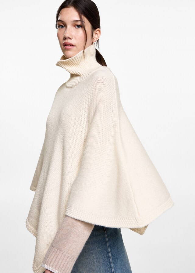 Mango Strickponcho Nur für heute