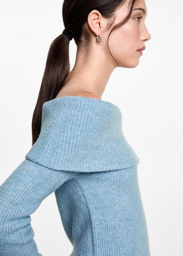 Mango Schulterfreier Strickpullover Bis zu 55% Rabatt