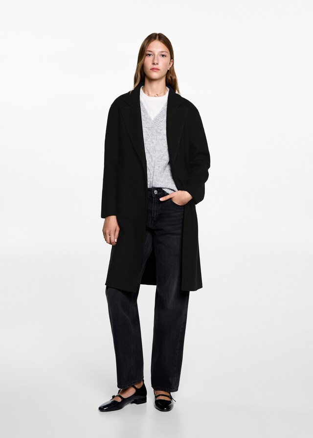 Mango Langer Tuchmantel Super Rabatt